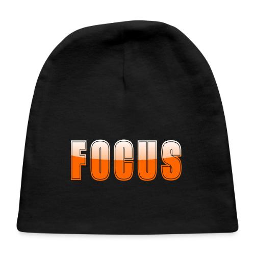 FOCUS Vibrant Orange Motivational Word Design - Baby Cap