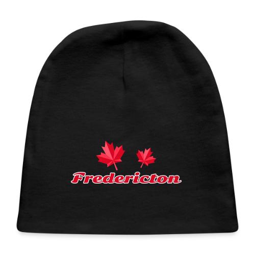 Fredericton with two red maple leaves - Baby Cap
