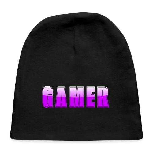 Gamer Purple Glossy Collegiate Design - Baby Cap