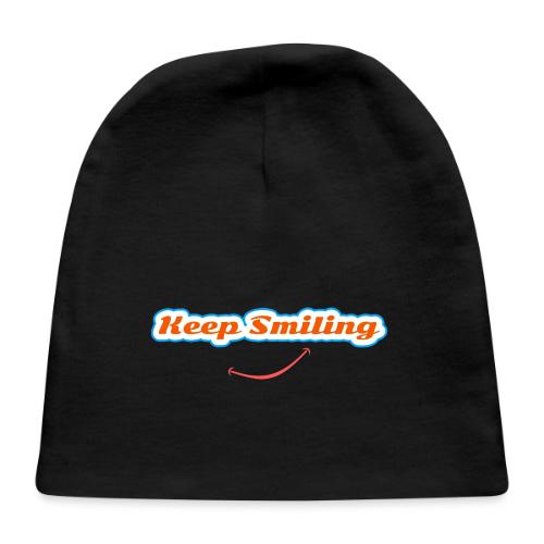 Keep Smiling Positive Vibes Graphic - Baby Cap