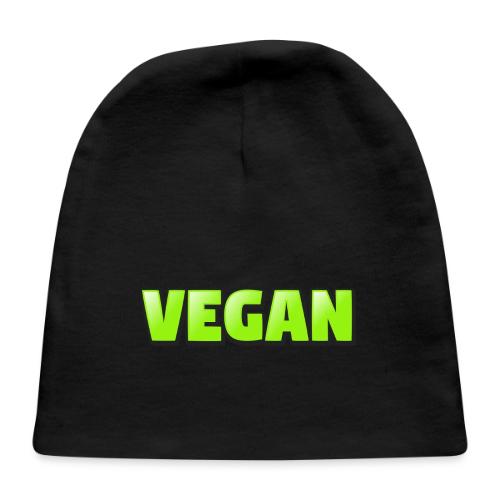 Vegan Bold Green Typography Design - Baby Cap