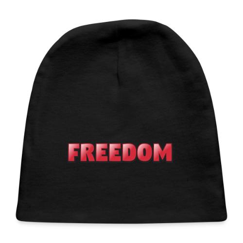 Freedom Bold 3D Word Art Design - Baby Cap