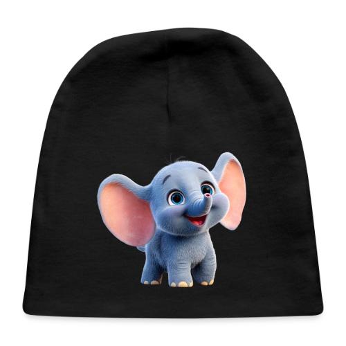 Playful Baby Elephant with Big Eyes - Baby Cap