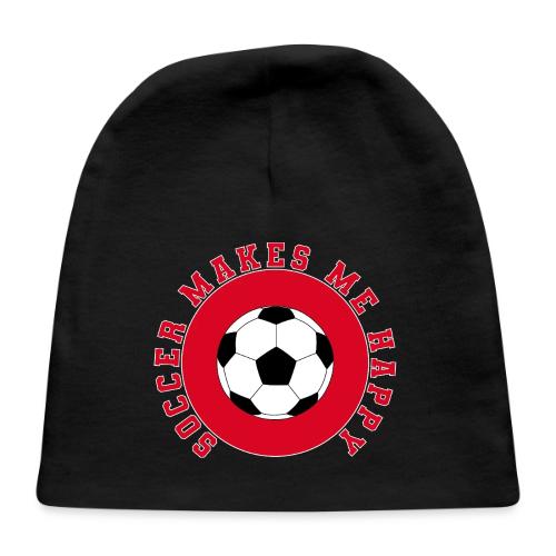 Soccer Makes Me Happy – Football Joy Graphic - Baby Cap