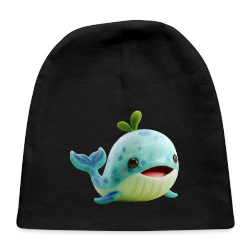 Playful Green-Blue Baby Whale - Baby Cap