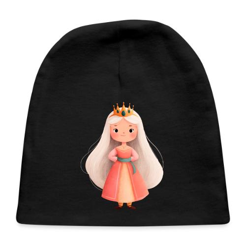 Cute Cartoon Little Princess with Long Hair - Baby Cap