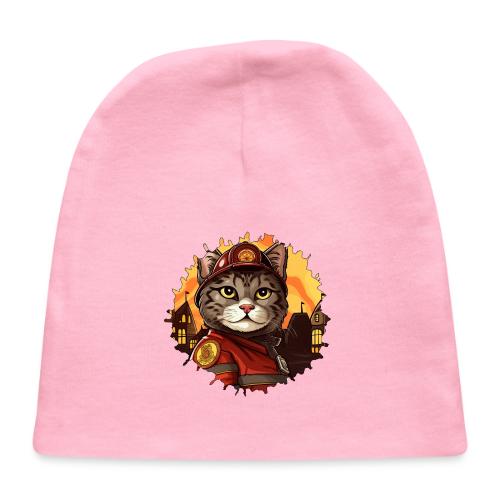 Firefighter cat - Baby Cap