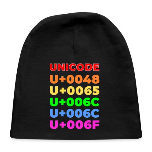 Hello, in unicode - Baby Cap