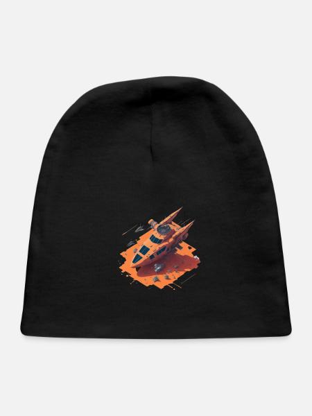 Mars vehicle - Baby Cap - black - Front