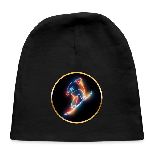 Golden Neon Snowboard - Baby Cap