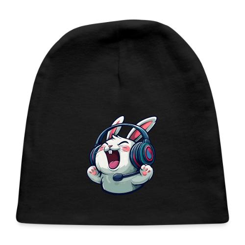 Gamer Bunny Headset Cartoon Design - Baby Cap