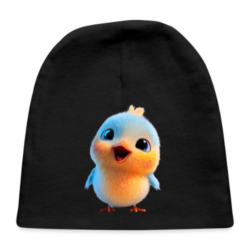 Colorful Cartoon Baby Bird in Orange and Blue - Baby Cap