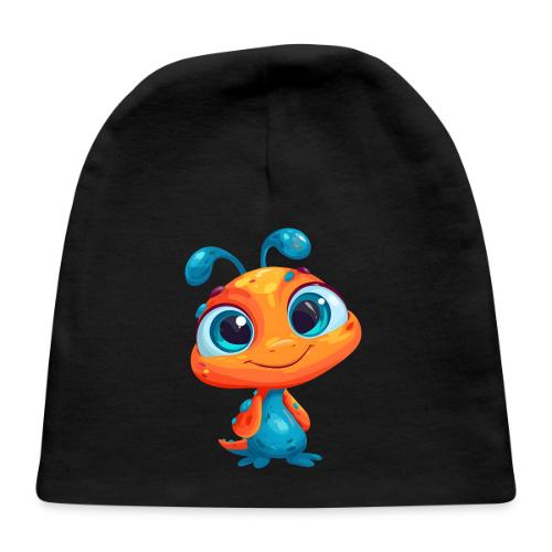 Fun Cartoon Alien in Orange and Blue - Baby Cap