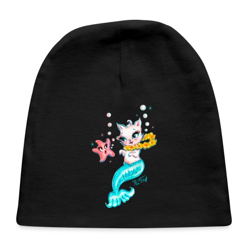 Mermaid Cat with Starfish - Baby Cap