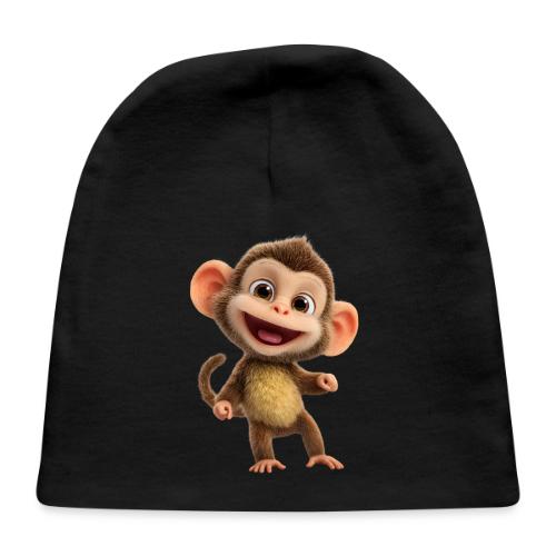 Happy Baby Monkey Standing - Baby Cap
