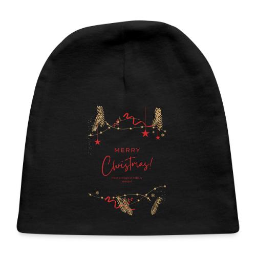 Merry Christmas Typography Design - Baby Cap
