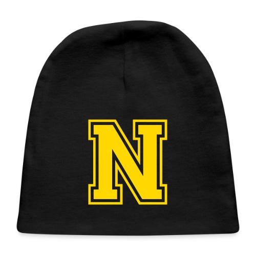 Letter N – Capital Athletic Alphabet Monogram - Baby Cap