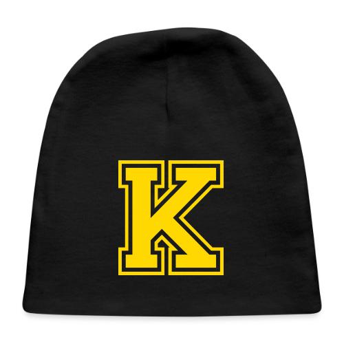 Letter k – Capital Athletic Alphabet Monogram - Baby Cap