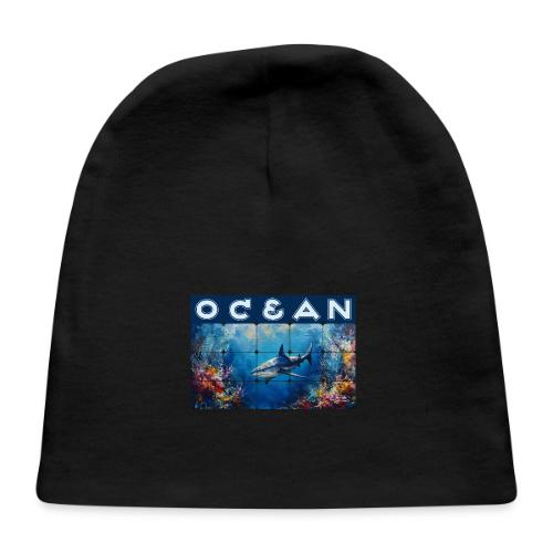 Ocean: Synthwave Shark - Baby Cap