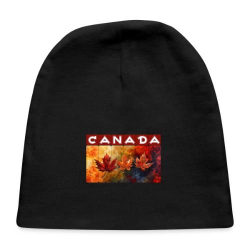 Painted Canada Leaves - Baby Cap