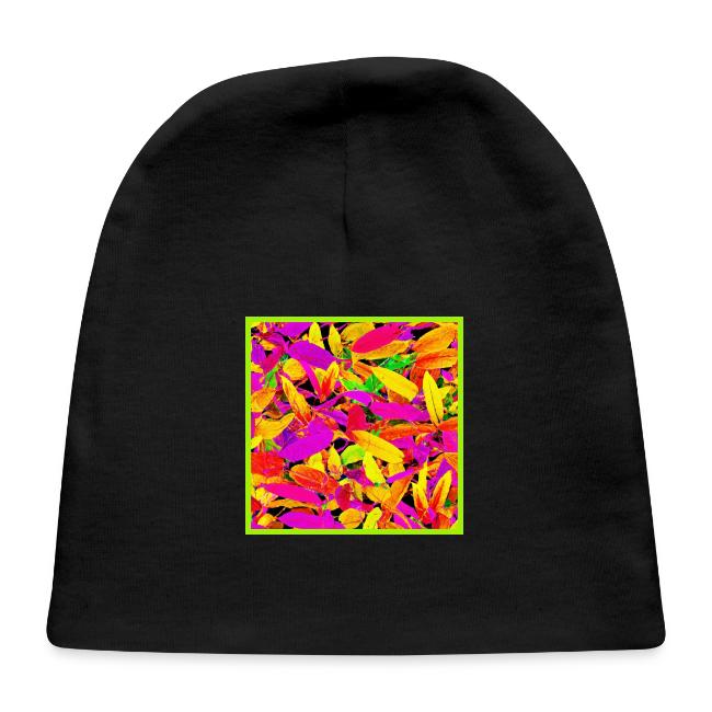 Vibrant NeonLeaf Elegance Pattern