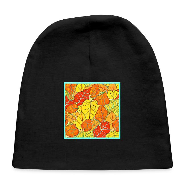 Neon Foliage Burst Vibrant Design