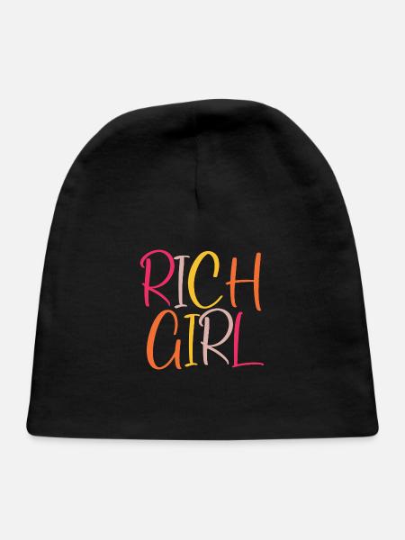 Rich girl - Baby Cap - black - Front