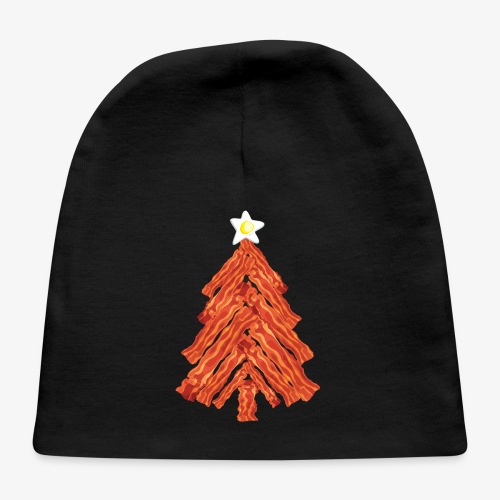 Funny Bacon and Egg Christmas Tree - Baby Cap