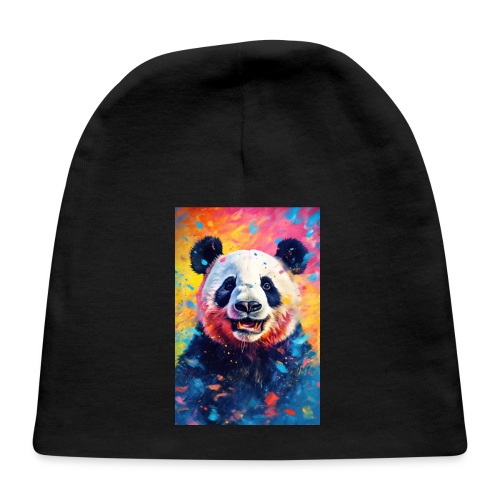 Paint Splatter Panda Bear - Baby Cap