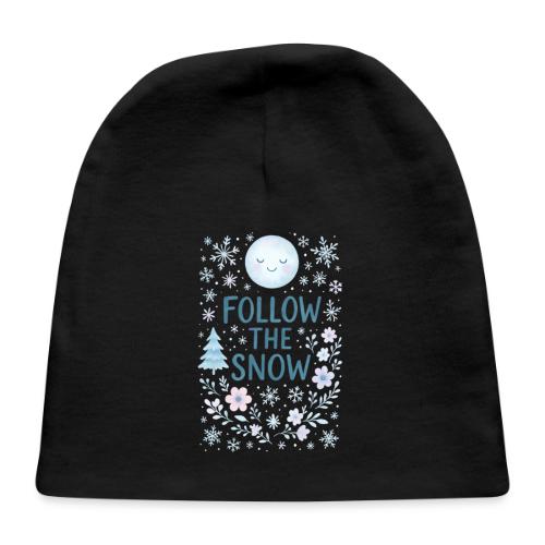 Follow the Snow – Cozy Winter Watercolor - Baby Cap