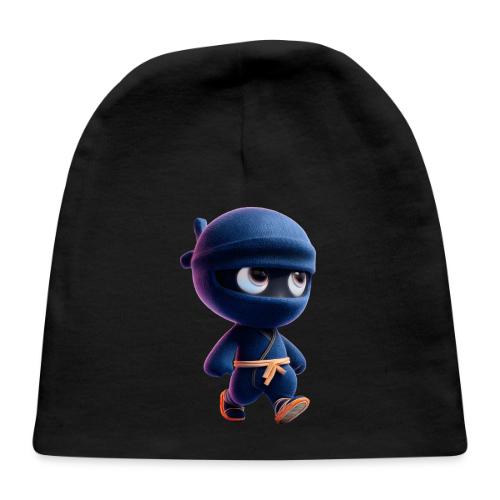 Playful Cartoon Baby Ninja Walking Happily - Baby Cap