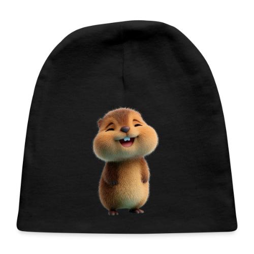 Joyful Cartoon Baby Beaver - Baby Cap