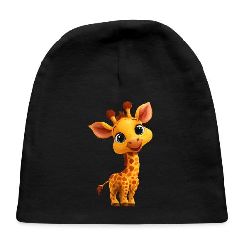 Adorable Cartoon Baby Giraffe with Big Eyes - Baby Cap