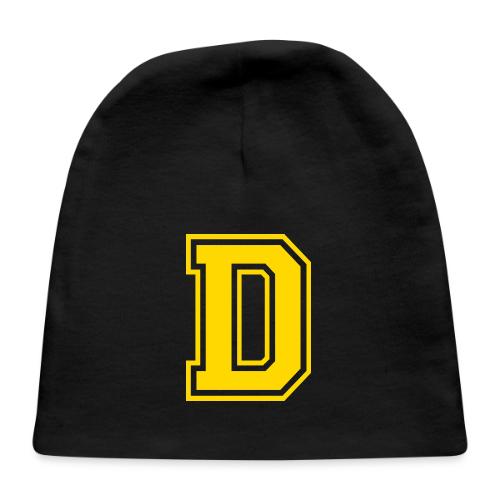 Letter D – Capital Athletic Alphabet Monogram - Baby Cap