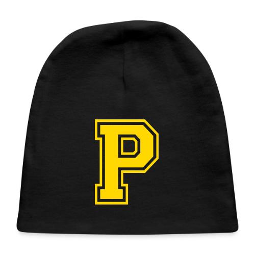 Letter P – Capital Athletic Alphabet Monogram - Baby Cap