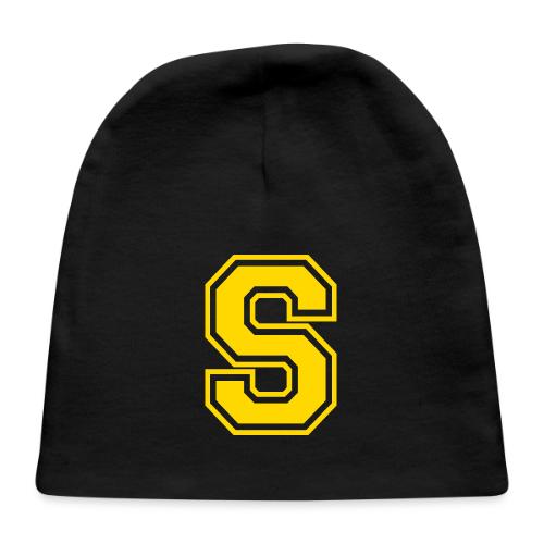 Letter S – Capital Athletic Alphabet Monogram - Baby Cap