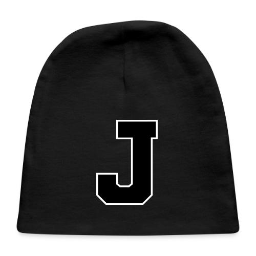 Varsity Letter J Athletic Alphabet Graphic - Baby Cap