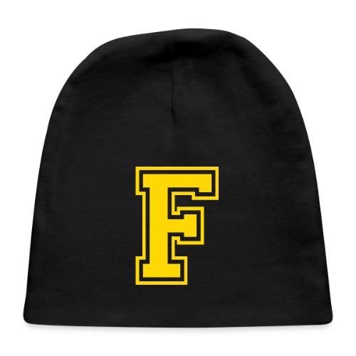 Letter F – Capital Athletic Alphabet Monogram - Baby Cap