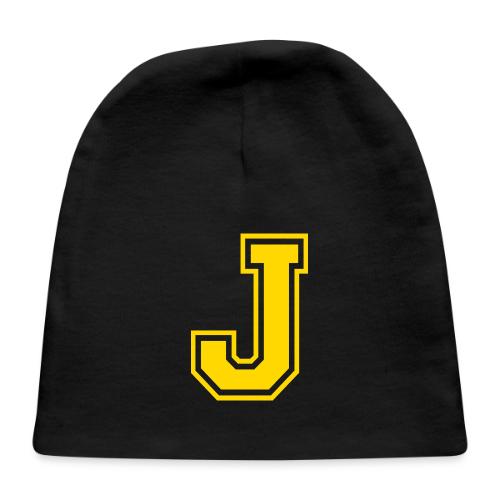 Letter J – Capital Athletic Alphabet Monogram - Baby Cap