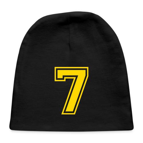 Number 7 in a classic athletic collegiate font - Baby Cap