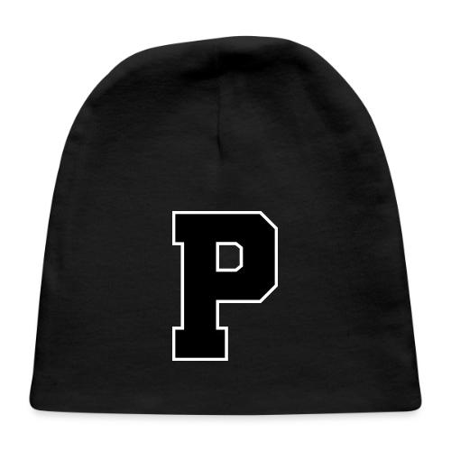 Varsity Letter P Athletic Alphabet Design - Baby Cap