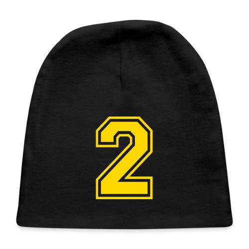 Number 2 in a classic athletic collegiate font - Baby Cap