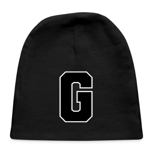 Varsity Letter G Collegiate Alphabet Art - Baby Cap