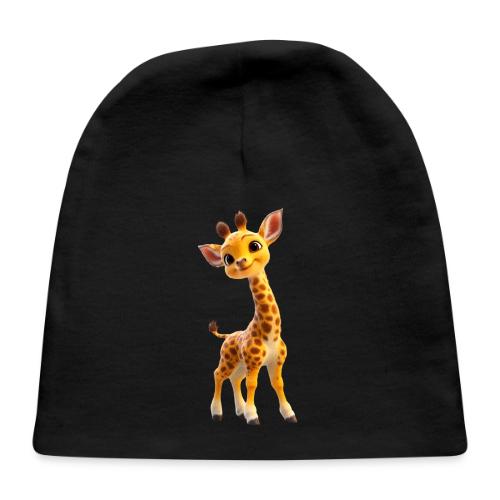 Adorable 3D Baby Giraffe with Big Eyes - Baby Cap