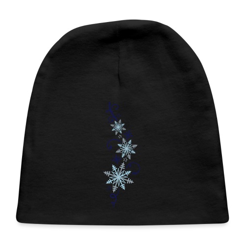 Snowflakes design. Winter, ice and snow. - Baby Cap