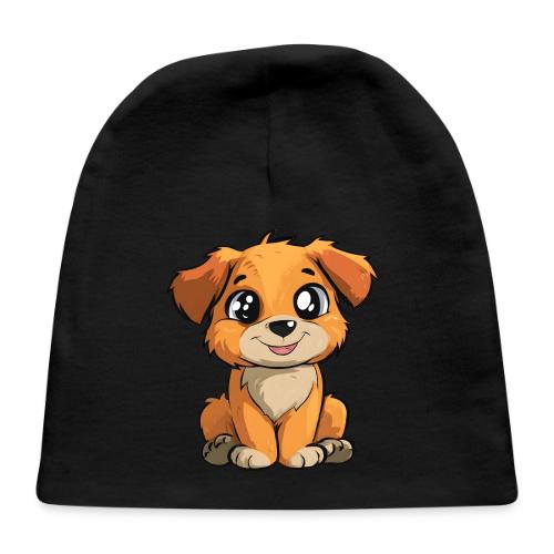 Cute Sitting Puppy Cartoon with Big Eyes - Baby Cap