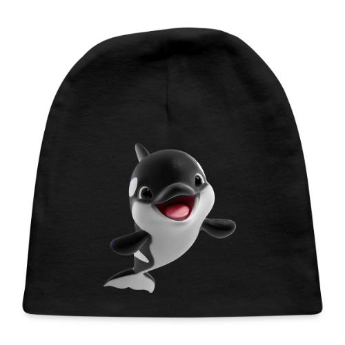 Smiling Cartoon Baby Orca - Baby Cap