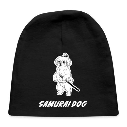 Samurai Maltese Katana Warrior Dog Tee - Baby Cap