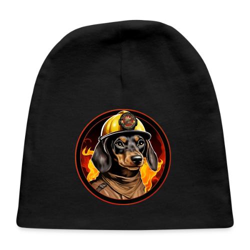 Firefighter Dachshund - Baby Cap