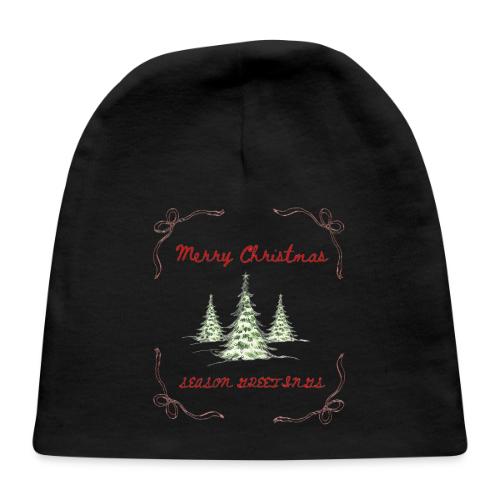 Beautiful Green Christmas Tree Graphic - Baby Cap